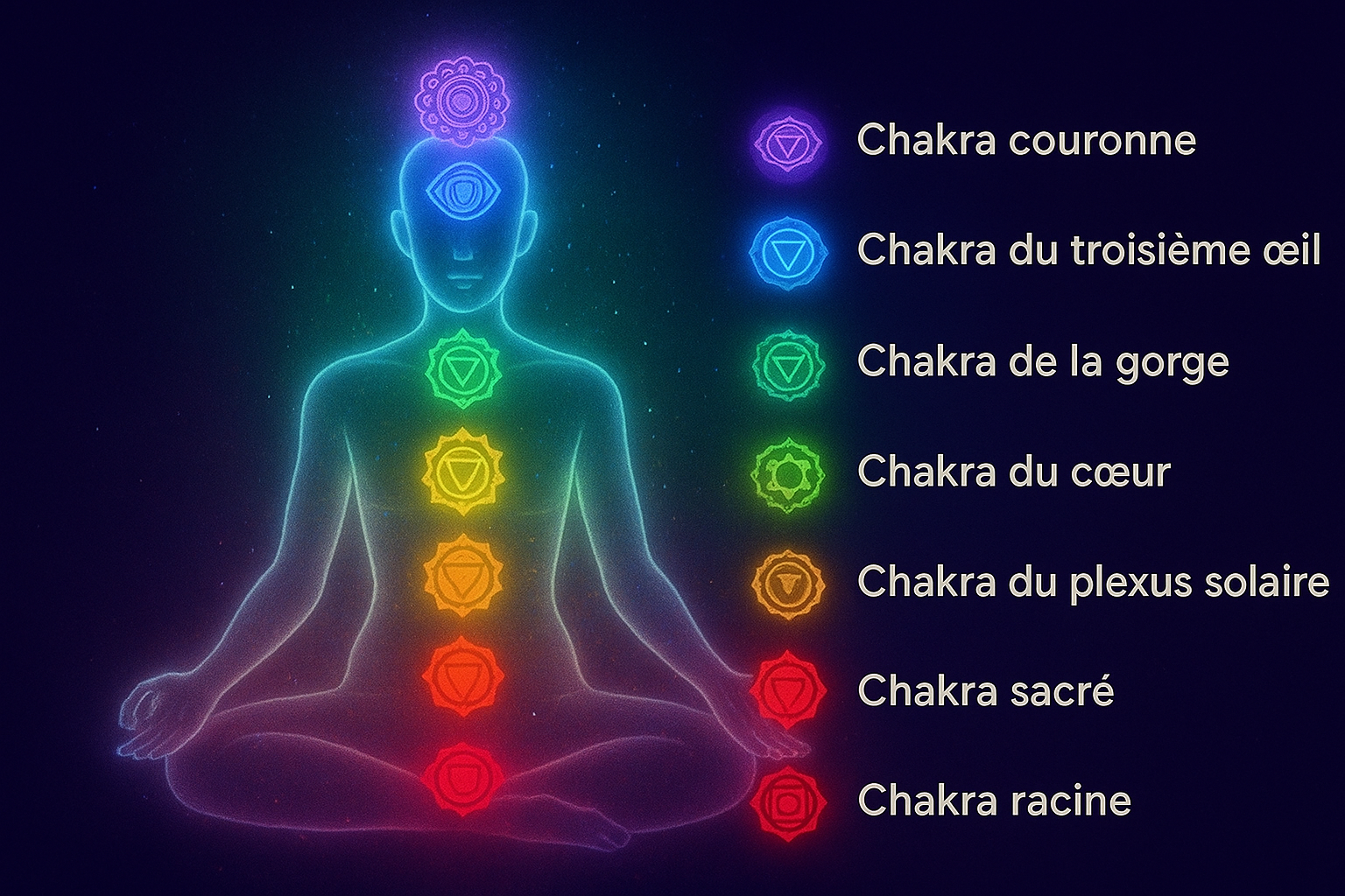 Illustration des chakras